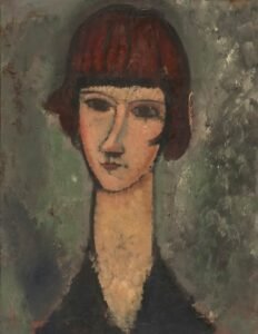 Artist Amedeo Modigliani Title Portrait of a Woman Place Italy (Artist's nationality:) Date 1912–1922 Medium Oil on cardboard