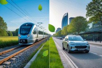 Carbon-Footprint Math: Train vs. Ride-Share for LHR Compared for Sustainable Travel
