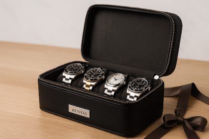 Leather Watch Roll