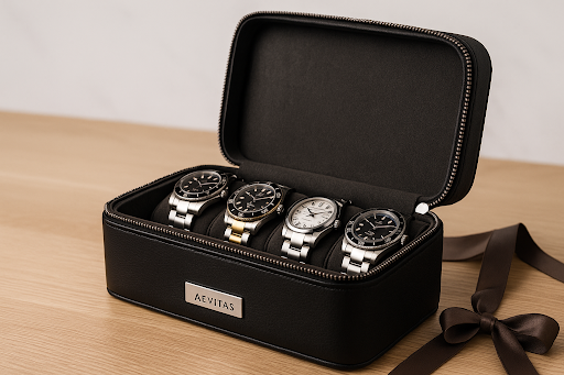 Leather Watch Roll