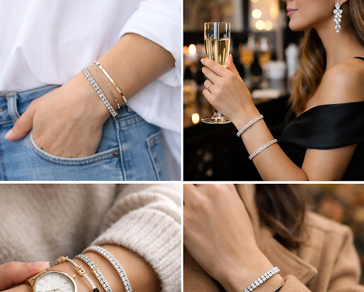 How to Style a Tennis Bracelet for a Perfect Chic Look [Timeless & Elegant Styling Ideas]