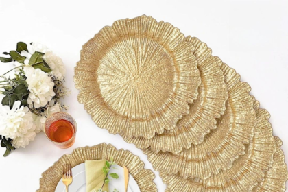 Buy Gold Charger Plates Wholesale